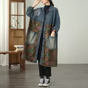 여사친 하프 가을 슬림 빅사이즈 싱글 예프린트 청자켓 SPO마켓1