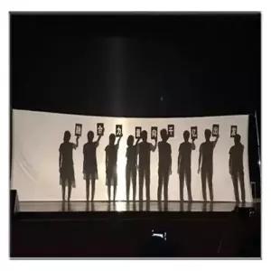 공연 커튼 연극 무대막 백막 대형 천막 그림자연극 인형극 소품 화이트