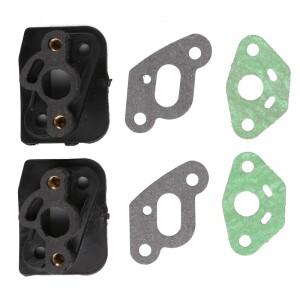 2Pcs 36F / 33 브러시 커터 흡기 매니 폴드 기화기 기본 야드 및 정원 잔디 깎는 기계 용 파이프 카브 어