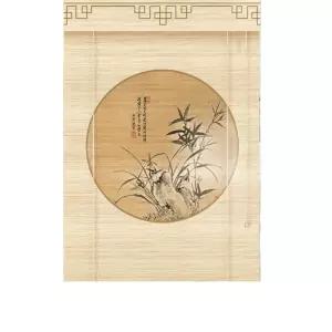 일식집커튼 입구 대나무 문발 인테리어