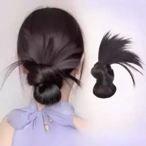 부분가발 연출 헤어 로우번 집게핀 똥머리 자연스러운