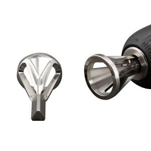 고속 강철 디버링 및 모따기 도구, 스테인리스 스틸 드릴링 삼각형 생크, 육각 나사산 모서리 파워