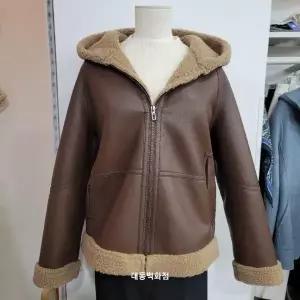 [하프클럽/] DP01 페이크 후드 무스탕 OHEWJP103