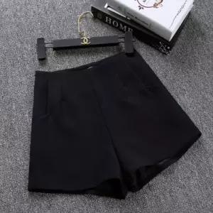 여성 A라인 와일드 반바지 하이웨스트 숏팬츠 (12837614A)