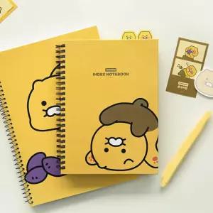 캐릭터 PP 인덱스 스프링 노트 분류형 공책 필기용 문구 준비물