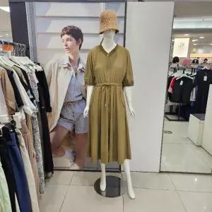 [하프클럽/]Ab.f.z DP01 V넥집업허리밴딩스판원피스 AFZ5HO01