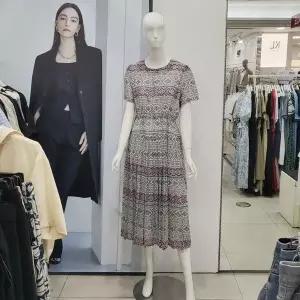 [하프클럽/]Abfz DP01 에스닉패턴 플리츠 쉬폰 원피스 AFY3HO34