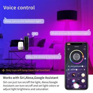 Dohome Wifi 블루투스 스마트 전구 Alexa Led 램프 E27 RGB Homekit Google Assisatnt Smart Life