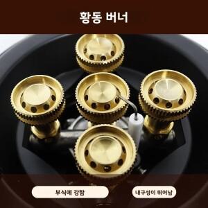 BRS-201A 휴대용 캠핑 가스 스토브 16000W 고압 프로판 부탄 버너 야외 비상용 피에조 점화 기능 포함