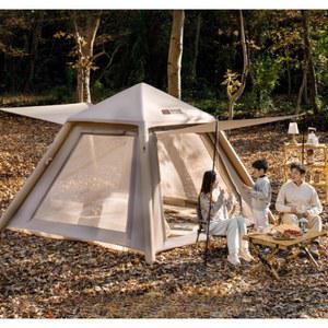 경량 원터치 공기주입 면텐트 3인용 4인용 쉘터 그늘막 차박 방수