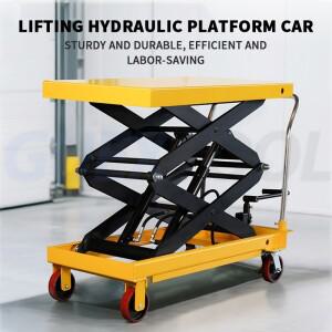 수동 리프팅 플랫폼 트럭 이동식 리프트 소형 플랫베드 중량물 운반 및 하역용