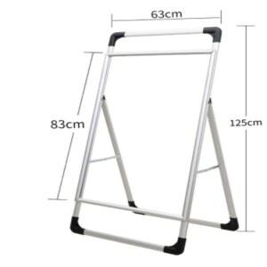 입 간판 피켓 메뉴 포차 단면 실버 베란다 60x80cm 현수막 안내판