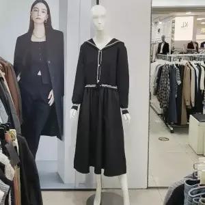 [하프클럽/]Abfz DP01 세라카라 니트배색 원피스 AFY4HO31