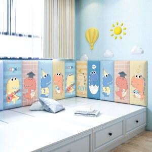 입체 스티커 접착식 안전 충돌 캐릭터 쿠션 침대옆