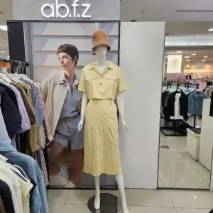 [하프클럽/]Ab.f.z DP01 레이어드셔츠형하프밴딩원피스 Afz2HO02