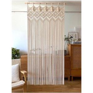 뜨개커튼 줄 실 보헤미안 현관발 중문 현관 커튼 커텐 손 감성