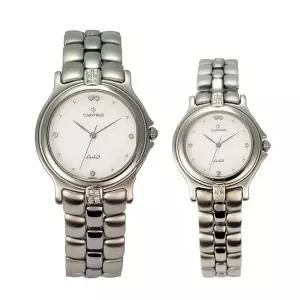 카리타스 고품격 다이아몬드 텅스텐 커플 명품 예물 선물 고급 손목 시계 / C208