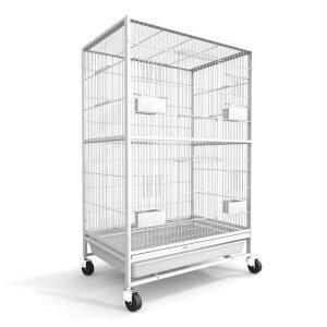 대형 앵무새장 이동장 케이지 사육 날림장 블랙 횟대 57x38x88cm 가정용