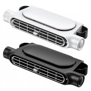 휴대용 카시트 선풍기, 3 단 속도 조절 가능, 자동차 머리 받침대 냉각 공기 USB 전원 앞 뒷좌석 조수석