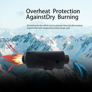 자동차 에어 디젤 히터 주차 RV 모터홈 트럭 보트용, 리모컨 LCD 모니터 포함, 5KW, 12V