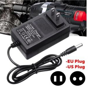 21V 1A 범용 충전기 DC 전원 어댑터 리튬 드릴 렌치 스크루 드라이버 EU US AU 플러그