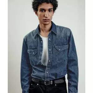 엘무드 LMOOD 배드가이 데님 웨스턴 셔츠 워시드 블루 LMDMTPWB2038 417828