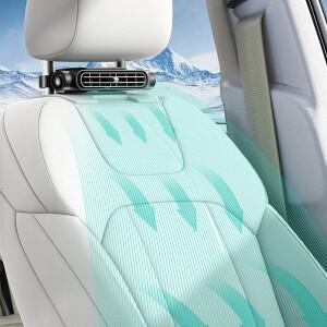 자동차 좌석 냉각 팬 USB 충전 공기 3 속도 조절 트럭 인테리어 소형 에어컨