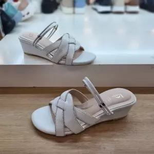 에스콰이아 HC12 여성 경량 통굽 뮬 샌들 에스콰이아 여성 발편한 웨지굽 뮬 샌들 PFD