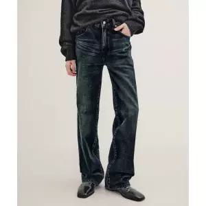 엘무드 LMOOD 레논 플레어 데님 미드나잇블루 L25FWDN271 417817