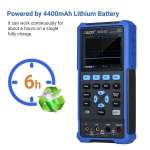 OWON HDS242 휴대용 디지털 오실로스코프 250 메터/초 8 비트 40MHz 대역폭 2CH 발생기 True-RMS 멀티미터