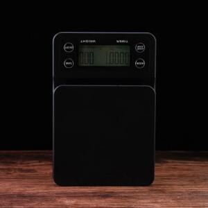 정밀 드립 커피 스케일 무게 0.1g 타이머가 있는 디지털 주방 LCD 저울