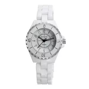 여성 화이트 메탈 밴드 심플 손목시계 (10964925A)