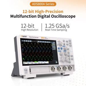 OWON ADS800A 휴대용 디지털 오실로스코프 100MHz 대역폭 1GSa/s 7인치 TFT-LCD 저장 멀티미터 자동 측