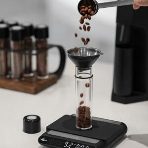 MHW-3BOMBER 커피 원두 보관 용기, 배기 밸브, 차 홈 바리스타 도구, 에스프레소 커피웨어, 20-26g