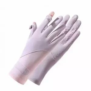 자외선 차단 시원한 여성용 운전 장갑 자전거 등산 손가락 토시 레이스