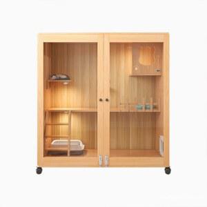 고양이빌라 하우스 호텔장 냥이집 조립식 캣타워 집 케 반려묘 원목