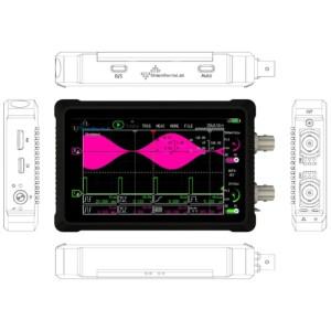 새로운 DSCope DSTouch 2CH 휴대용 오실로스코프 4.3인치 터치 스크린 FPGA + DRAM DS4T252 50MHz 200MSa/
