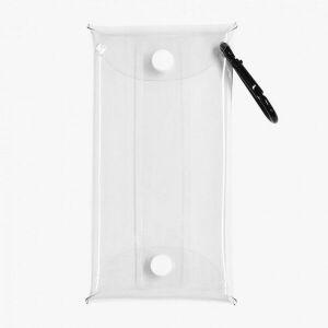 투명 PVC 소재 다용도 카라비너 열쇠고리 가방 8x16