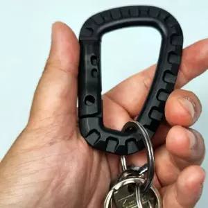 WL 플라스틱 경량 카라비너 블랙 등산용 캠핑 비너 고리