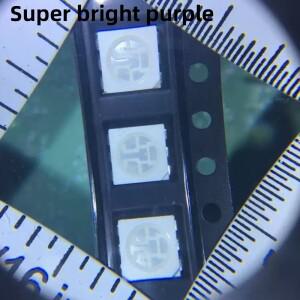 새로운 원본 50pcs 보라색 슈퍼 밝은 LED 칩 비즈 5050 바이올렛 발광 다이오드 395-400nm