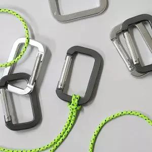 등산 사각 카라비너 키링 낚시 캠핑