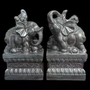 석조 코끼리상 진열장 문지기 장식품 아기코끼리상