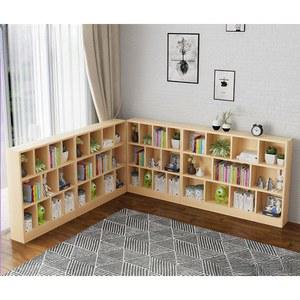 원목 낮은 책장 만화책장 거실선반 서재 360도 이동식 캐비닛 유럽식 레일 600 소형