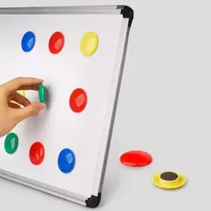 색깔 원형 자석 동그란 냉장고문 동그라미 20개입 둥근 작은 미니 강한 사무용 화이트보드 홀더 메모 칠판