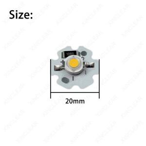 10개 DC5V 12V LED 라이트 비즈 1W 3W 웜 화이트 레드 그린 블루 옐로우 풀 스펙트럼 식물 성장 칩 20mm