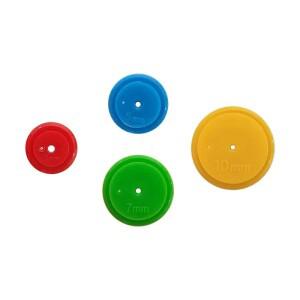 4Pcs DIY 패치 워크 스캔 휠 재단사 스캐닝 라인 링 라운드 솔기 부품 바느질 스크라이브 추적 퀼트 공예