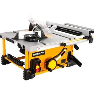 KOMIYA 테이블 톱 210mm 8 인치 목재 절단 연장 테이블이있는 먼지가없는 작업장 용 휴대용 목공 기계