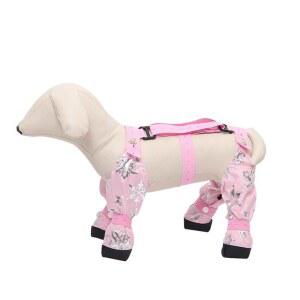 강아지 일체형 슈즈 테디 애견올인원 다리보호커버 네발 방수 신발옷 외출