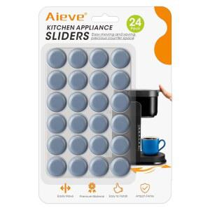 Aieve 가전제품 슬라이더, 24개 소형 롤러 주방 기기, 자가 접착 캐스터 휠 주방에는 믹서 커피 메이커 에어 프라이어를 위한 조리대 액세서리가 있어야 합니다