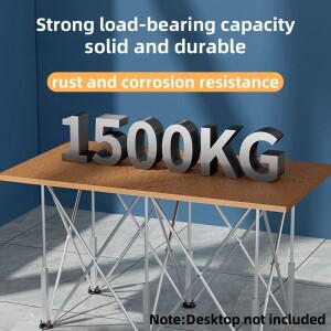 ALLSOME 스트럿 작업 테이블 스테인레스 스틸 휴대용 Sawhorse 지원 빠른 텔레스코픽 목공 도구